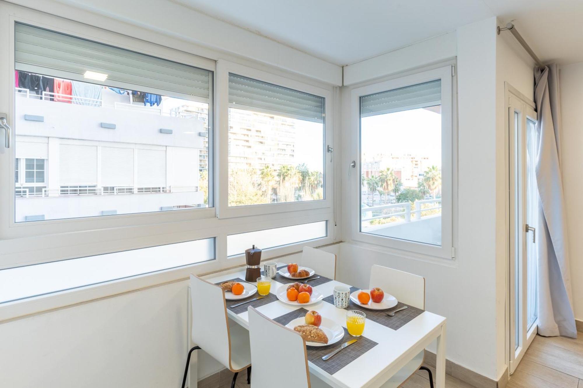 Apartamento Torre Cervantes, Moderno, Luminoso, A 5 Min De La Playa Almería Zewnętrze zdjęcie